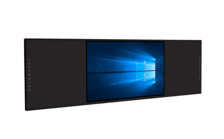 智慧黑板采用電容觸摸技術，將傳統手寫黑板與多媒體設備相結合